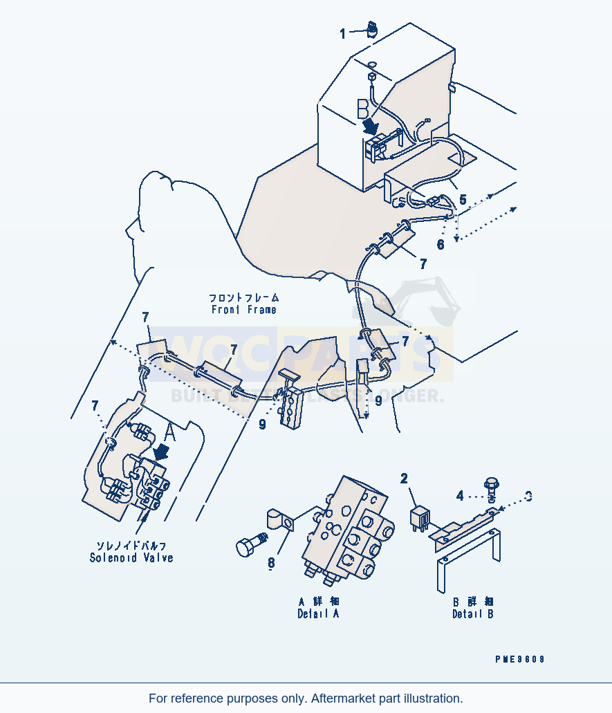 Komatsu WA180L-3 Electrical System (E.C.S.S. Line) parts diagram
