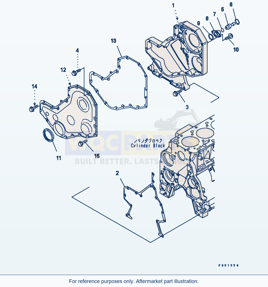 Komatsu WA180L-3 Front Cover(#26200163-26238739) parts diagram