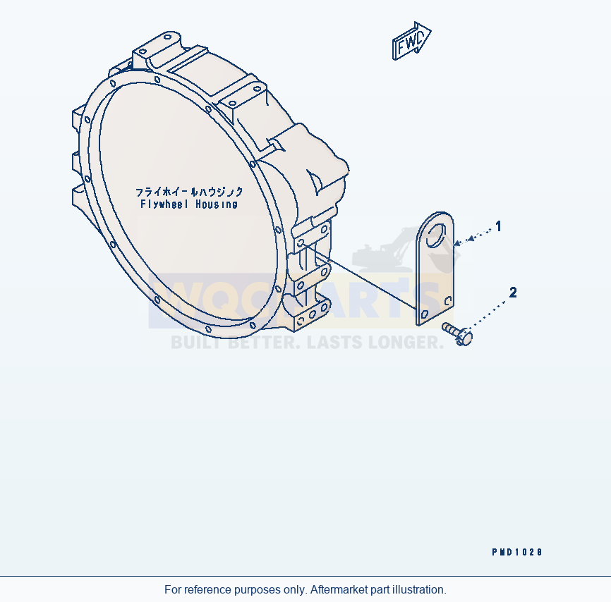 Komatsu WA180L-3 Rear Hanger(#26200912-) parts diagram