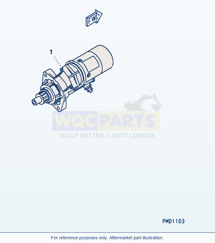 Komatsu WA180L-3 Starting Motor (4.5Kw)(#26239106-) parts diagram