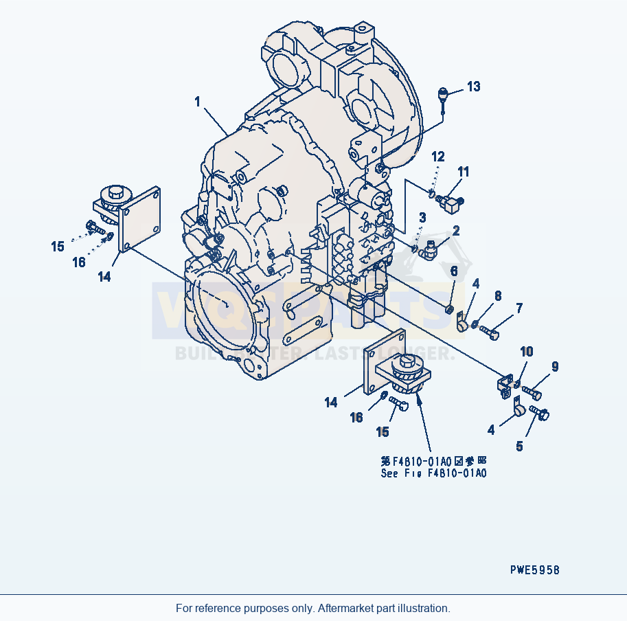 Komatsu WA180L-3 Transmission (Transmission And Accessory) parts diagram