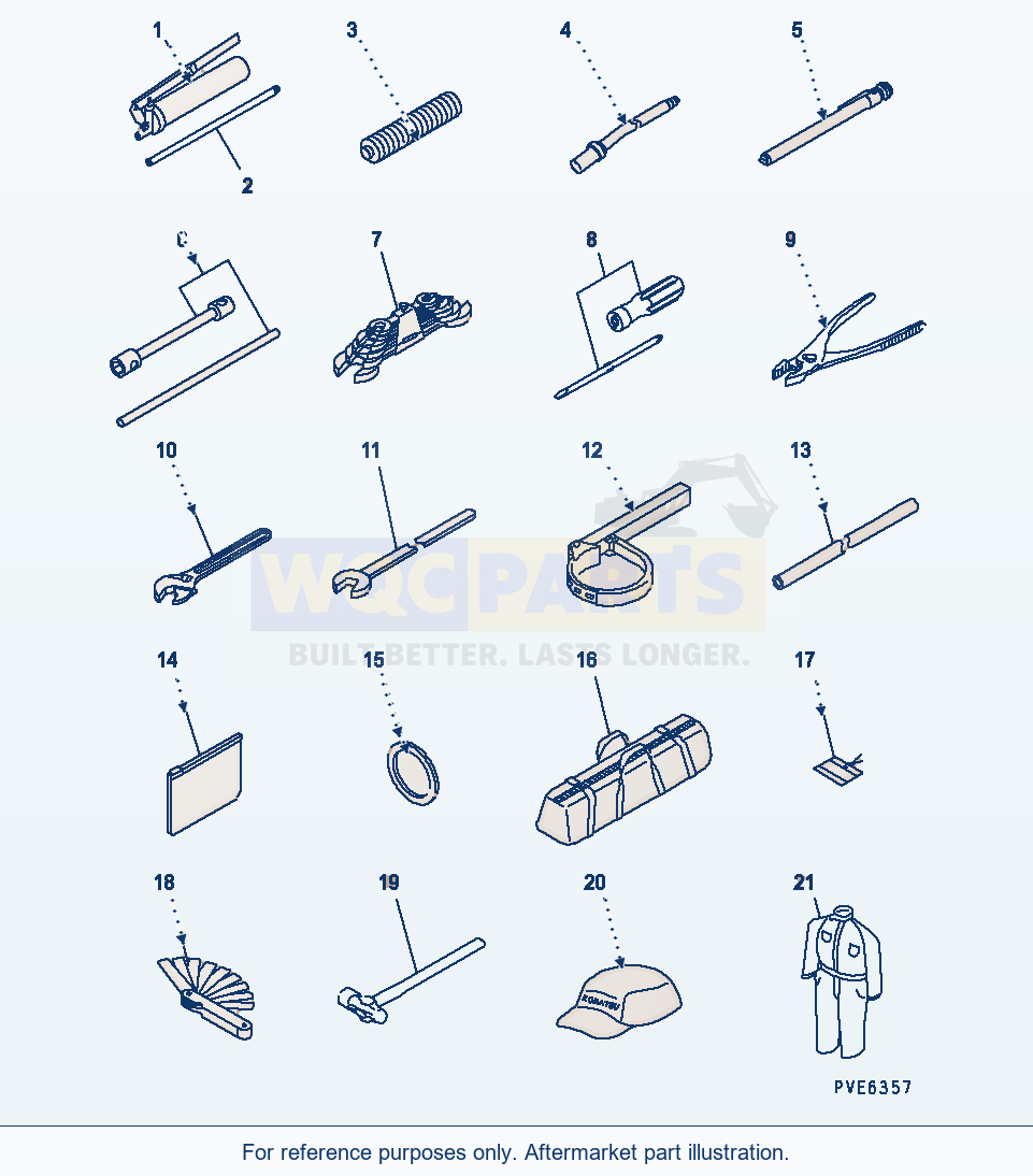 Komatsu WA180PT-3 Tool (German) parts diagram