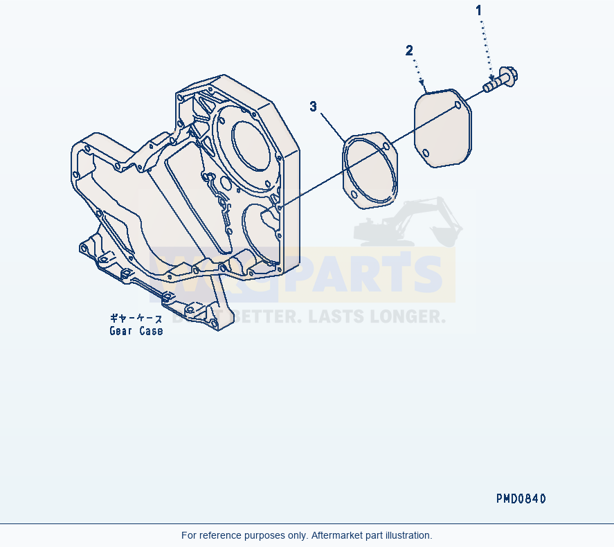 Komatsu WA180PT-3 Front Gear Train Cover(#26200163-26263947) parts diagram