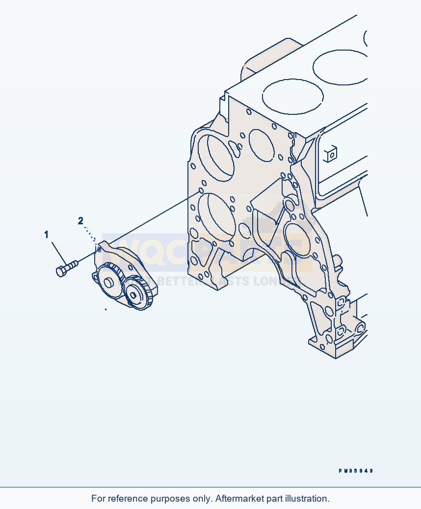 Komatsu WA180PT-3 Oil Pump(#26273428-) parts diagram