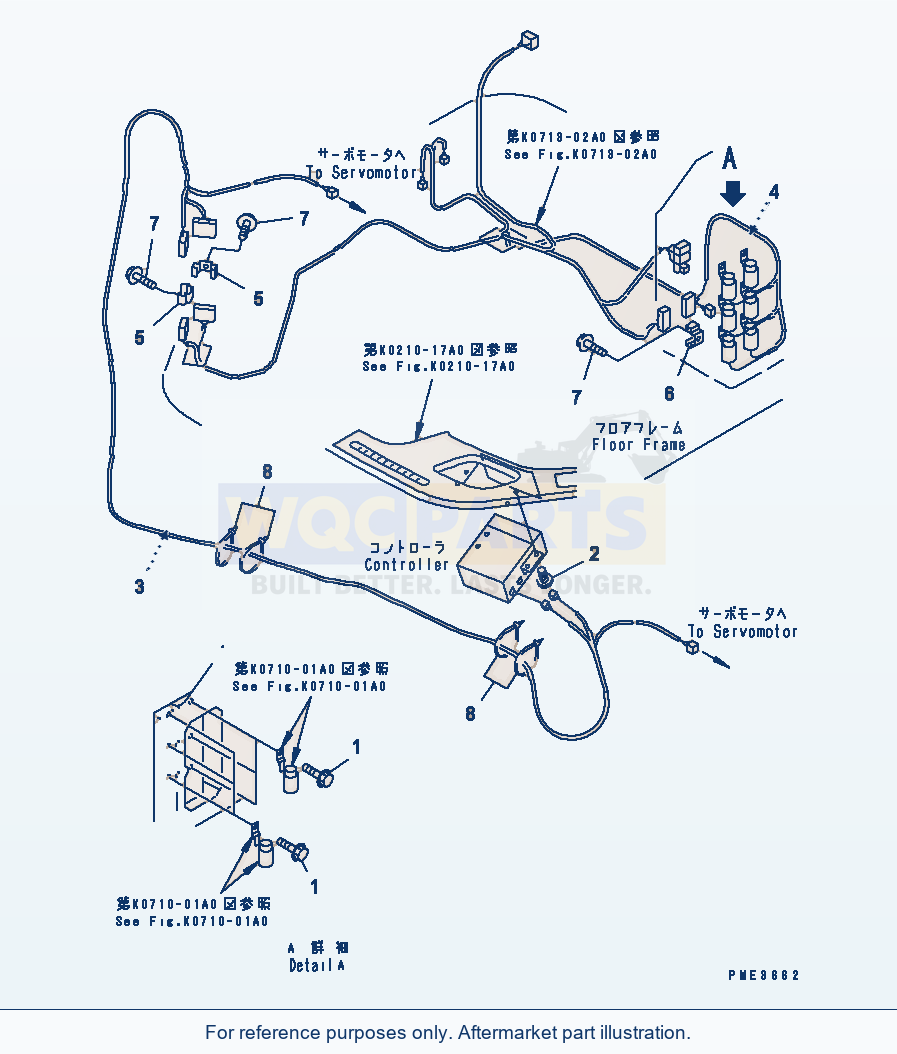 Komatsu WA180PT-3 Air Conditioner (Electrical System) parts diagram