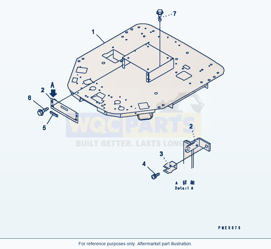 Komatsu WA180PT-3 Floor (Floor Frame) parts diagram