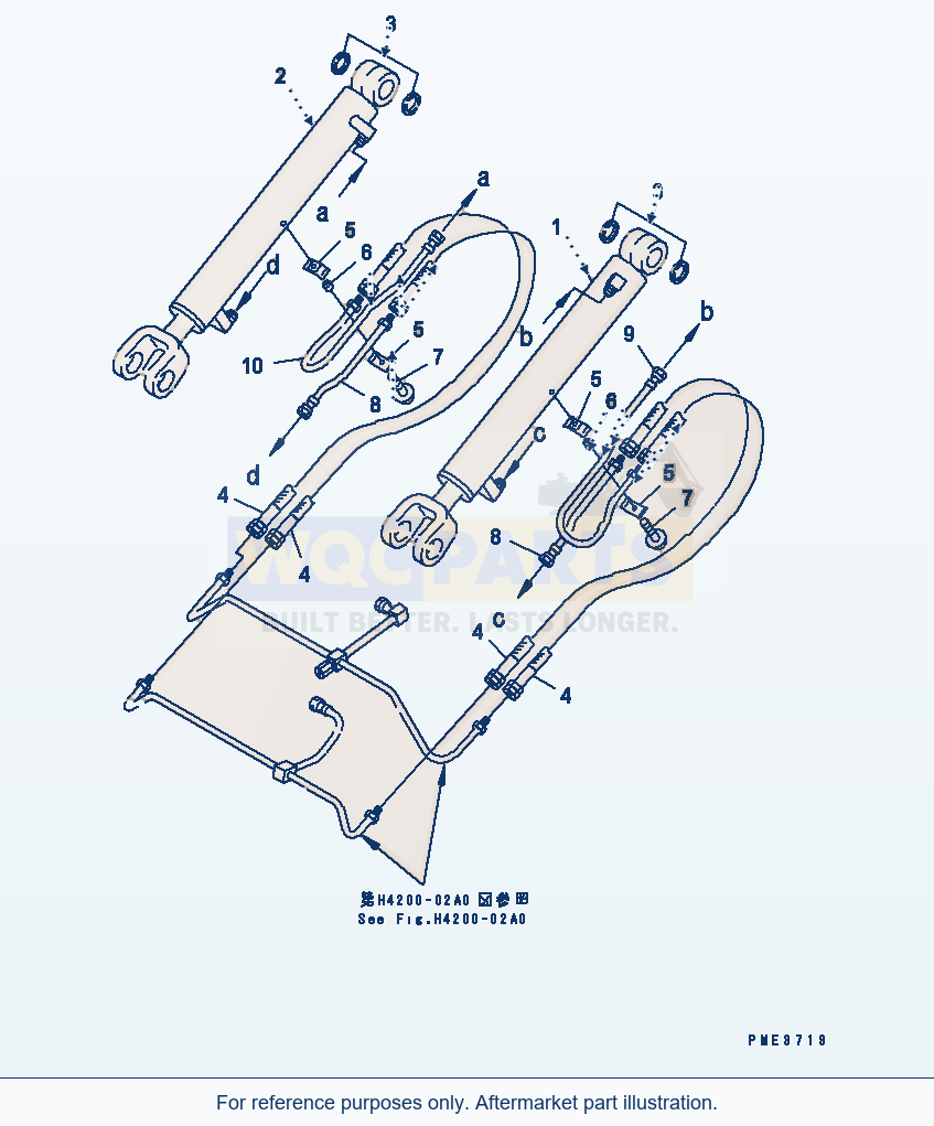 Komatsu WA180PT-3 Lift Cylinder (Lift Cylinder And Piping) parts diagram