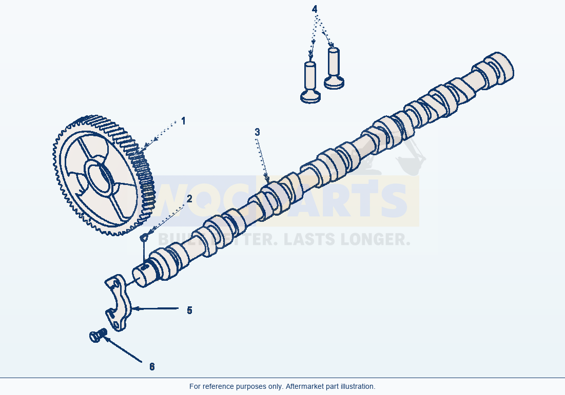 Komatsu WA180PT-3L Camshaft (E2Bc6B.004) parts diagram