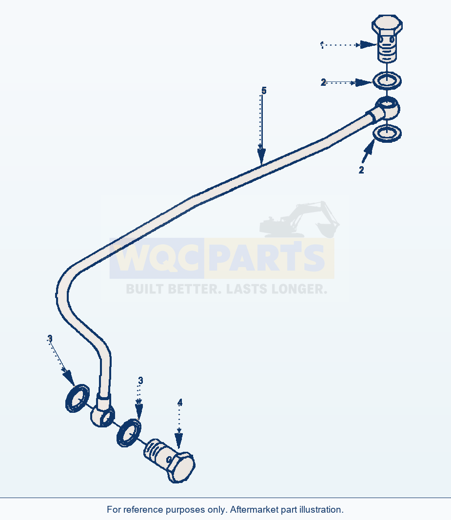 Komatsu WA180PT-3L Fuel Filter Plumbing (E4Ai6B.005) parts diagram