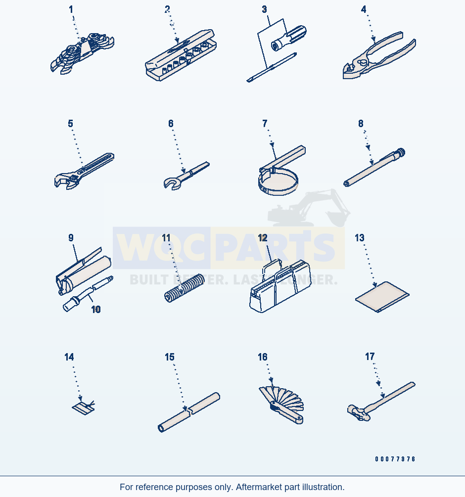Komatsu WA180PT-3MC Tool parts diagram