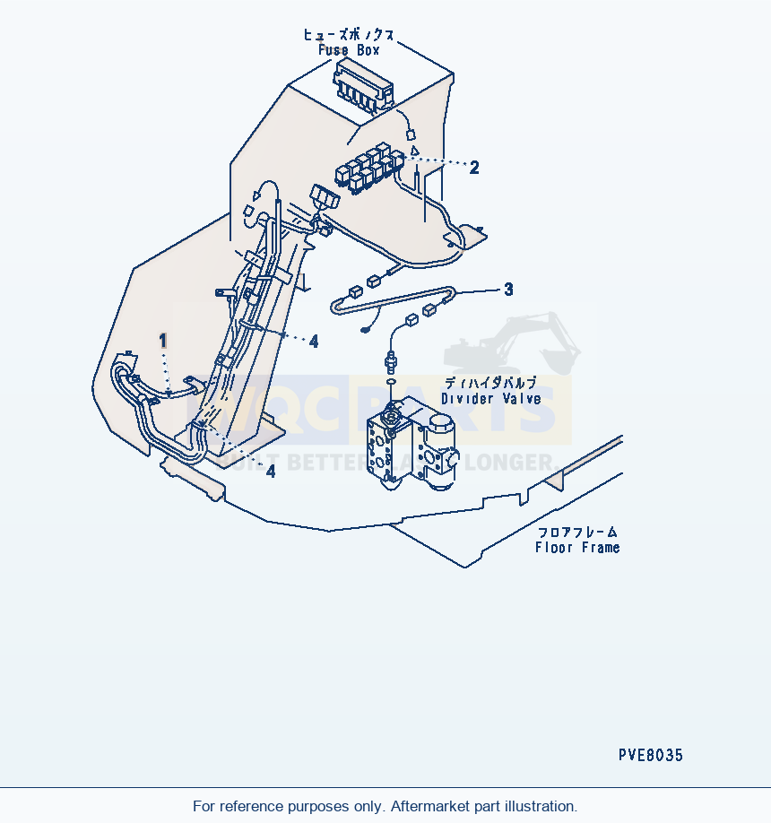 Komatsu WA180PT-3MC Ground Driven Steering parts diagram