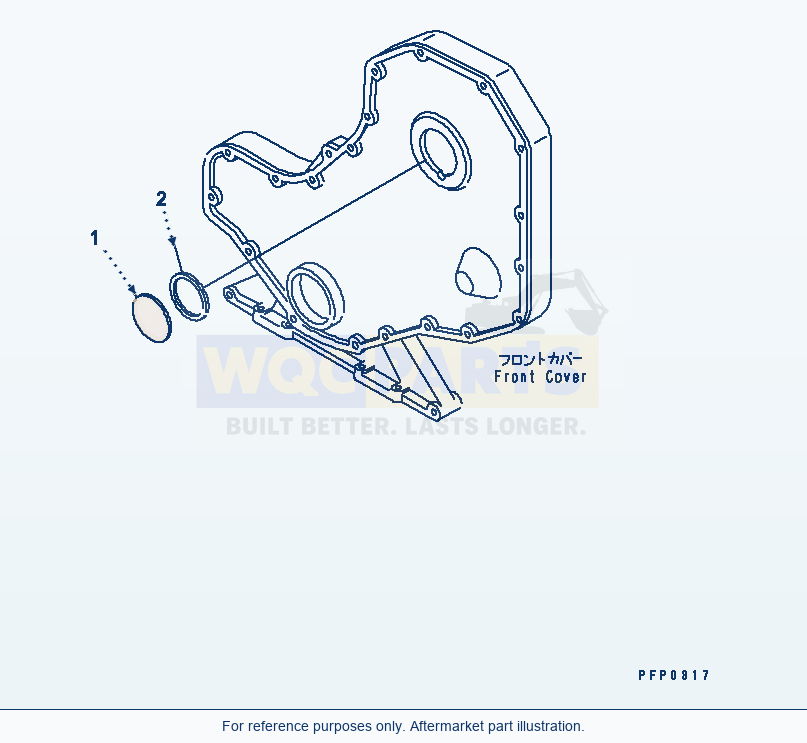 Komatsu WA180PT-3MC Mechanical Tacho Drive Cover parts diagram