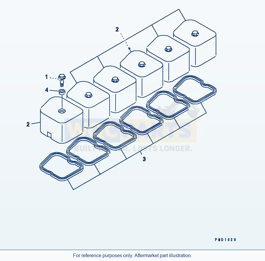 Komatsu WA180PT-3MC Valve Cover parts diagram