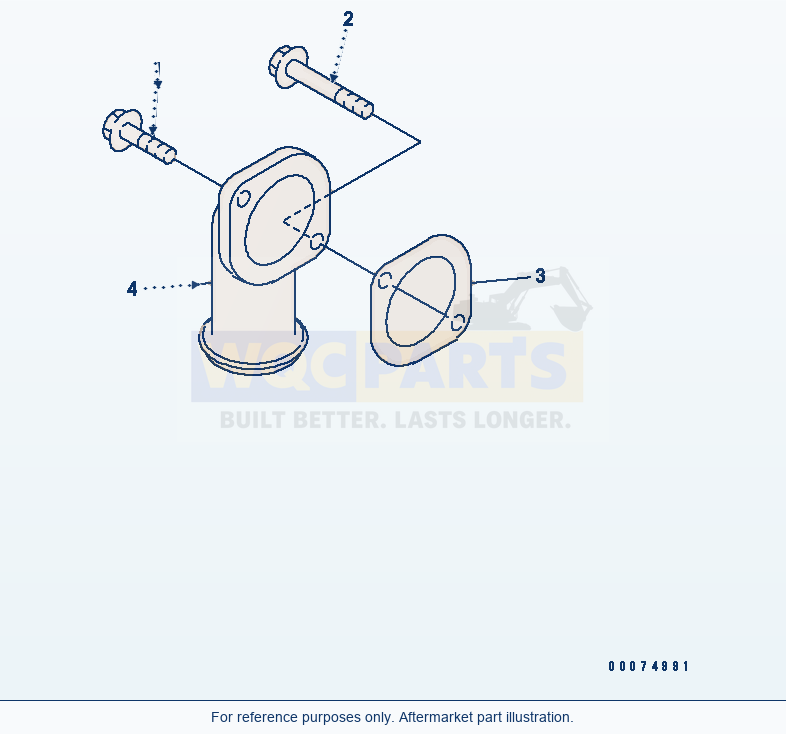 Komatsu WA180PT-3MC Water Outlet Connection parts diagram
