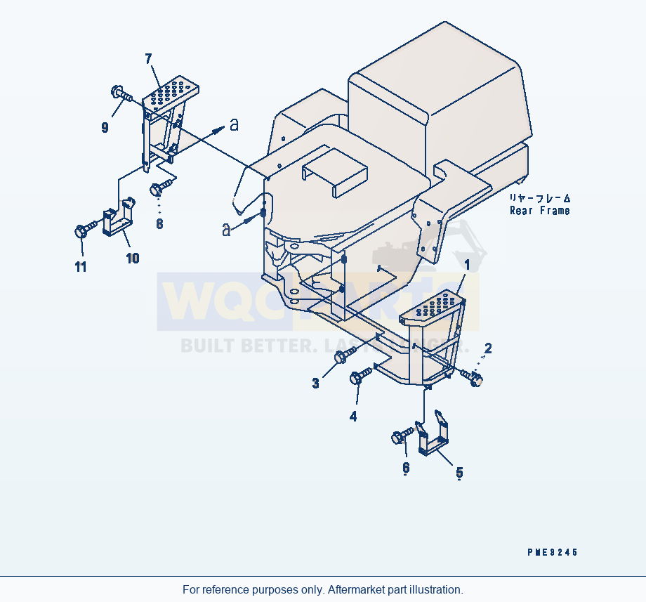 Komatsu WA180PT-3MC Ladder parts diagram