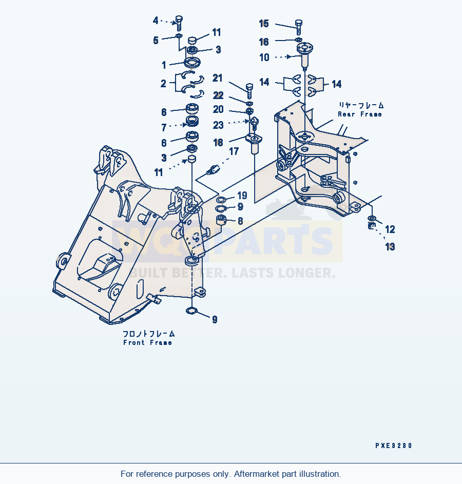 Komatsu WA180PT-3MC Hinge Pin parts diagram