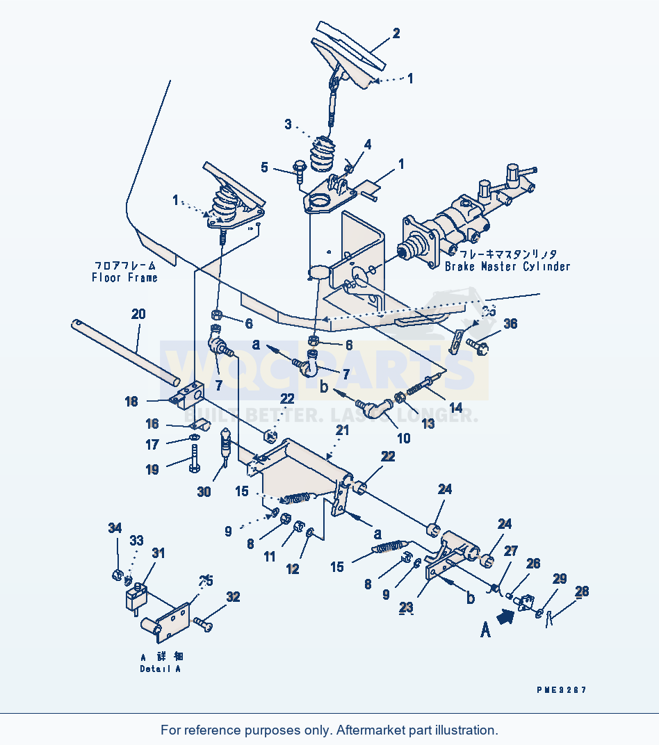 Komatsu WA180PT-3MC Brake Control (Control And Line) parts diagram