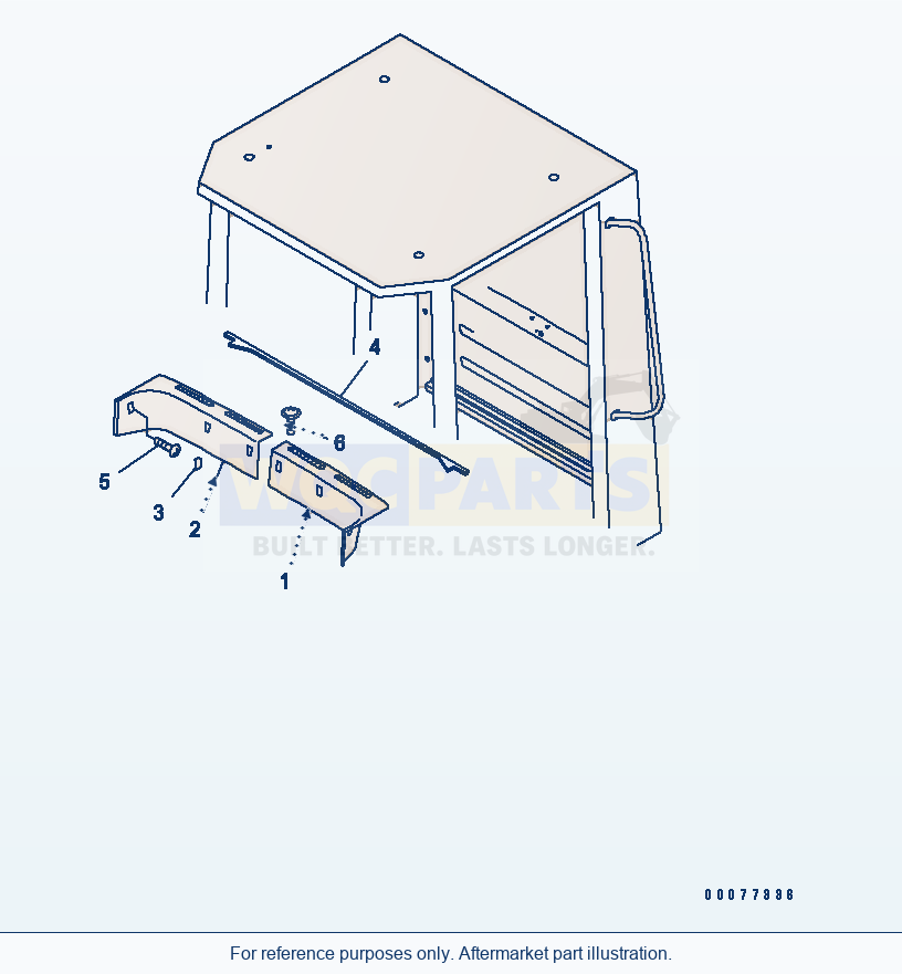 Komatsu WA180PT-3MC Operator'S Cab (Interior Trim) parts diagram