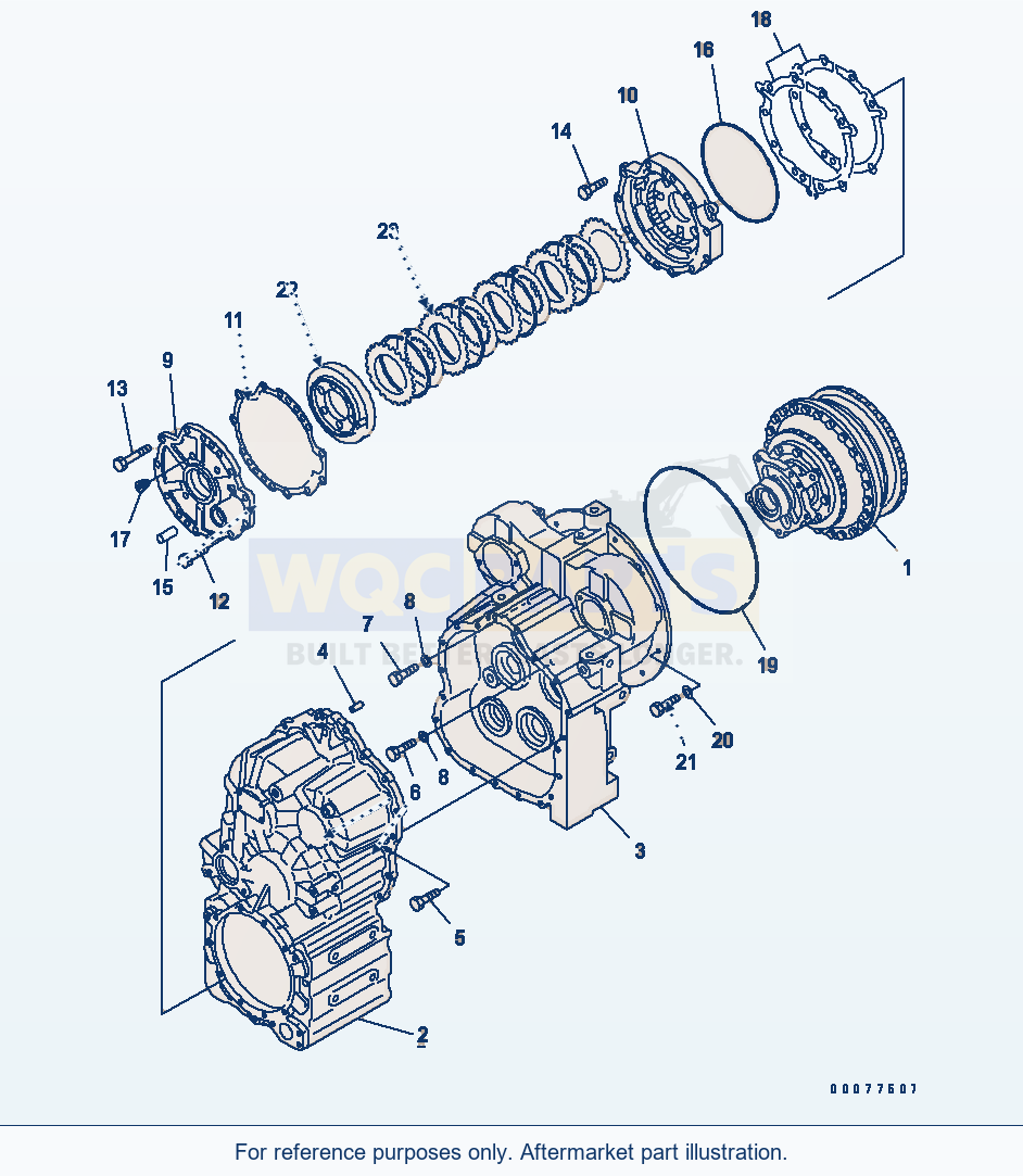 Komatsu WA180PT-3MC Transmission (Transmission Case) parts diagram