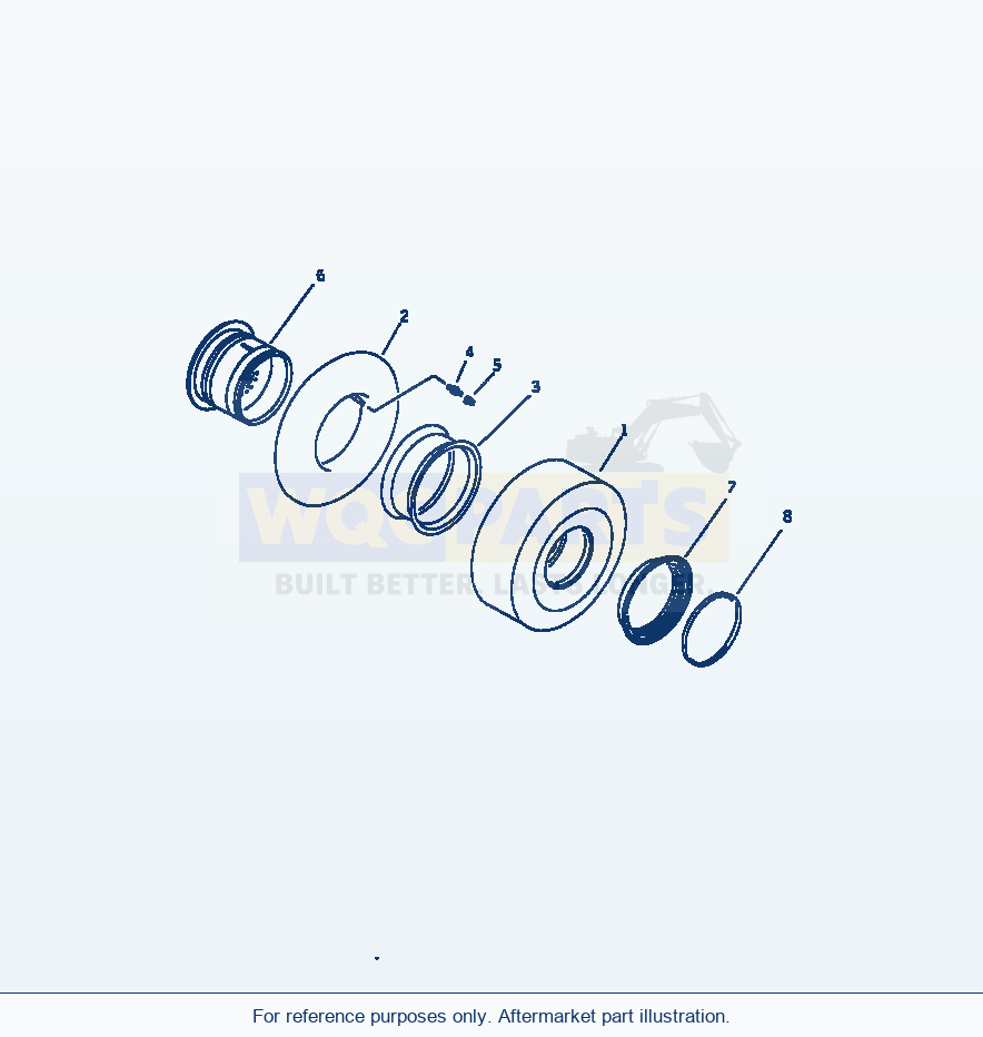 Komatsu WA200-1 Wheel And Tire Serial 10001-UP parts diagram