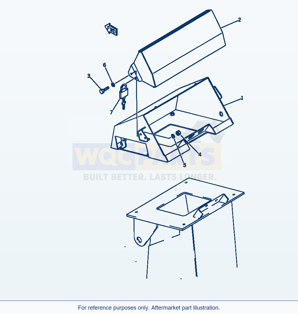 Komatsu WA200-1 Instrument Panel Cover (Tunnel Spec.) parts diagram