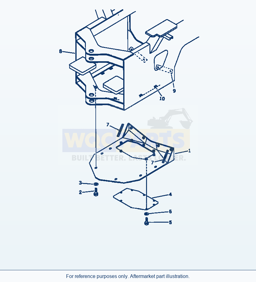 Komatsu WA200-1 Under Guard(#20001-) parts diagram