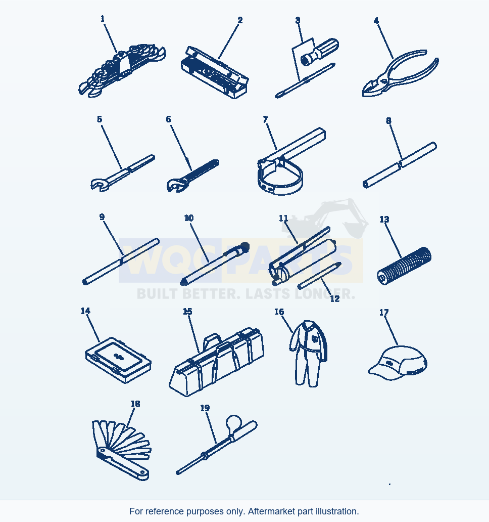 Komatsu WA200-1 Tool Serial 10001-UP (OVERSEAS VERSION) parts diagram