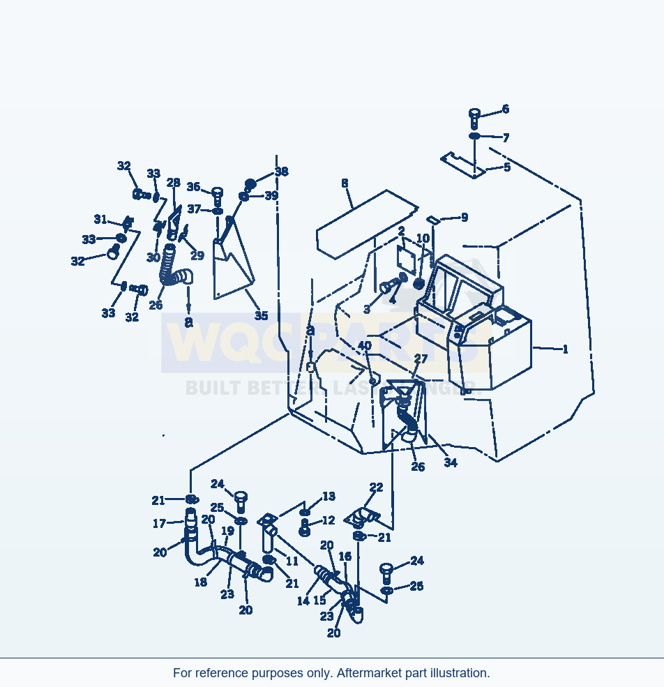Komatsu WA200-1 Air Condituiner (For 2-Persons Cab)(#20001-) parts diagram
