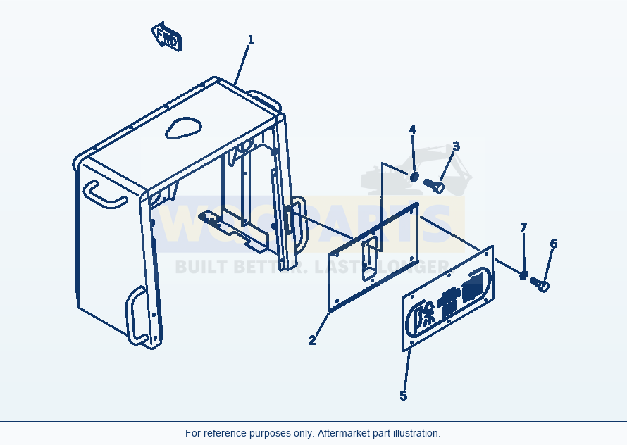 Komatsu WA200-1 Mark Plate (For 2-Persons Cab) parts diagram