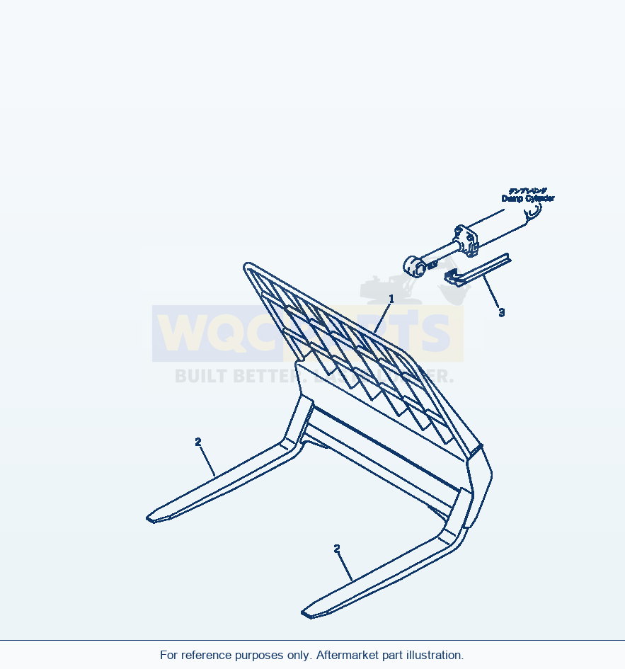 Komatsu WA200-1 Dumping Fork Serial 10001-UP parts diagram
