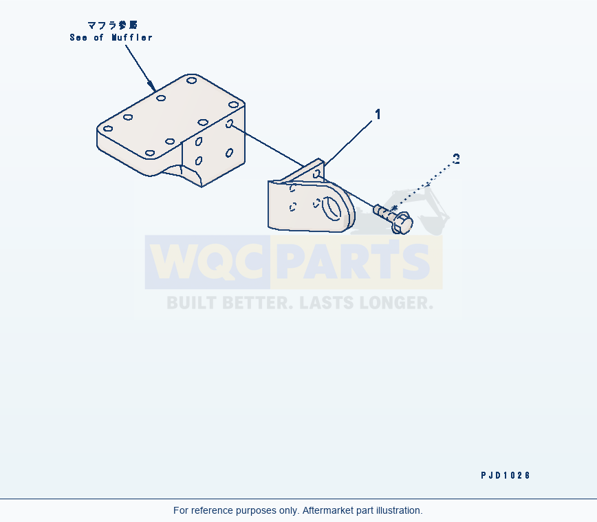 Komatsu WA200-3-SN Front Hanger parts diagram