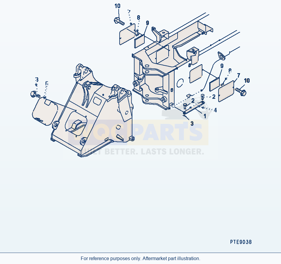Komatsu WA200-3-SN Bar Lock And Cover (With Multi Coupler) parts diagram