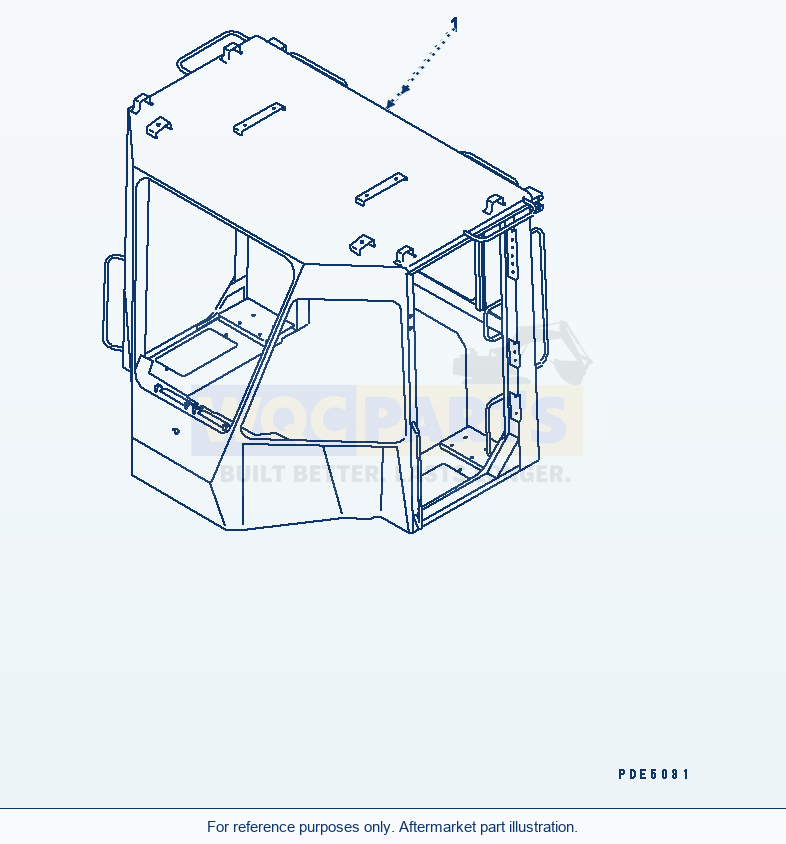 Komatsu WA200-3-SN 2-Persons Cab (Cab)(#63001-64000) parts diagram