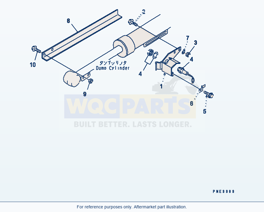 Komatsu WA200-3-SN Bucket Positioner (With Multi Coupler) parts diagram