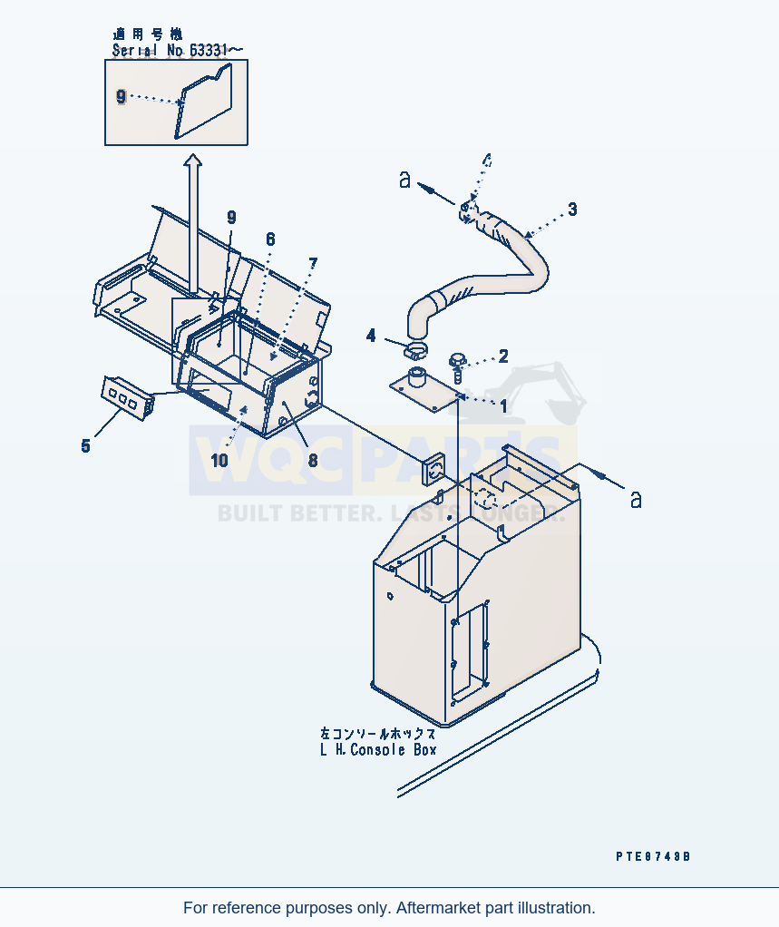 Komatsu WA200-3-SN Cool And Heater Box (With Cab) parts diagram