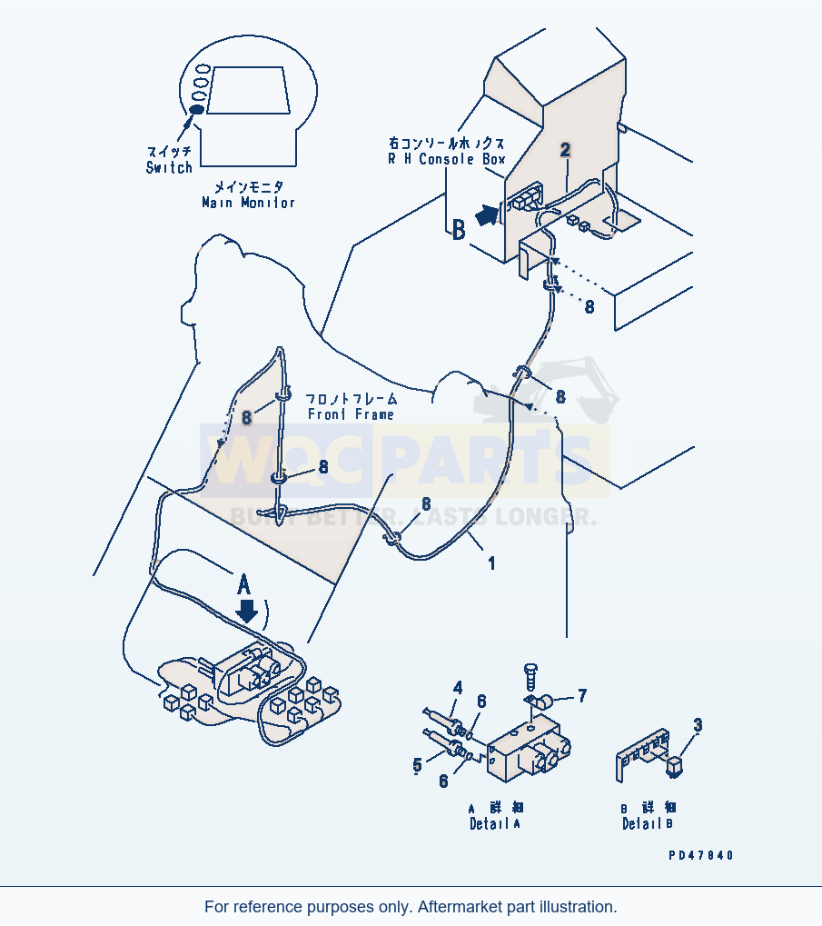 Komatsu WA200-3-X Electrical System (E.C.S.S. Line)(#60001-) parts diagram