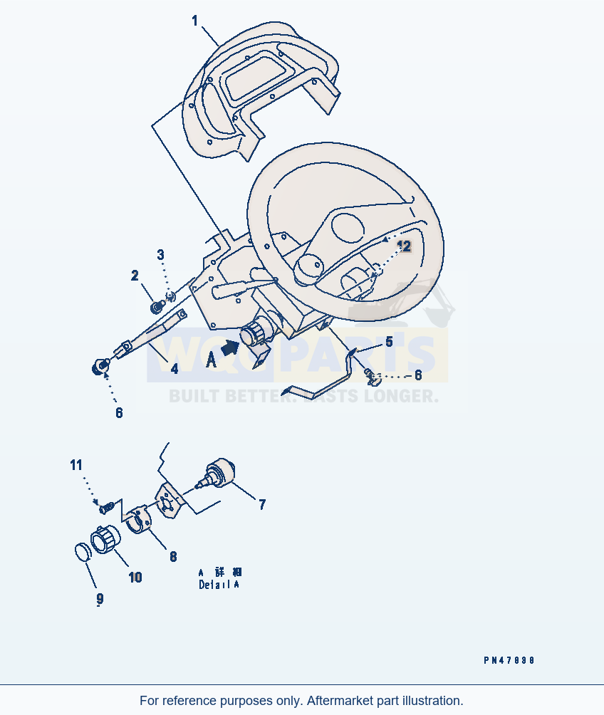 Komatsu WA200-3-X Instrument Panel(#60001-) parts diagram