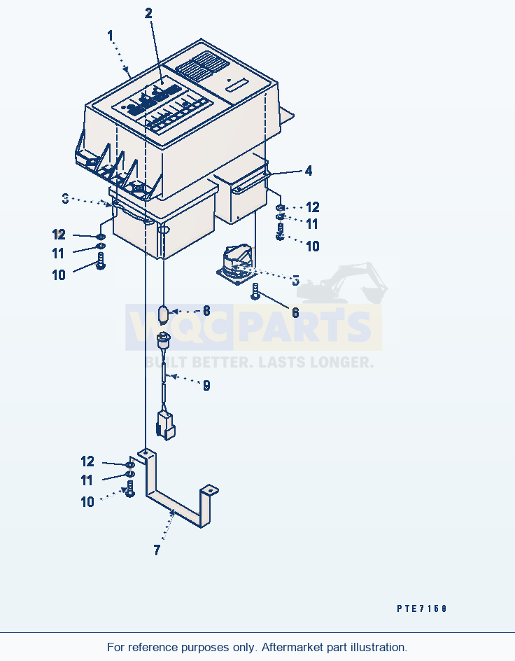 Komatsu WA200-3-X Sub Monitor (Inner Parts)(#60001-) parts diagram