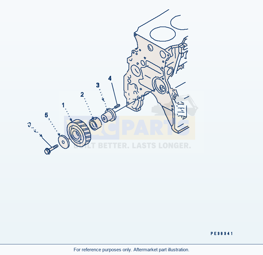 Komatsu WA200-3-X Idler Gear parts diagram
