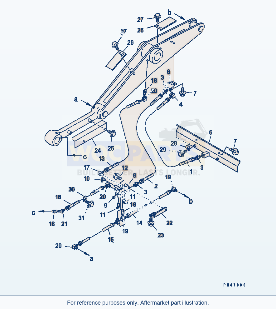 Komatsu WA200-3-X Auto Grease System (Bellcrank Line)(#60001-) parts diagram