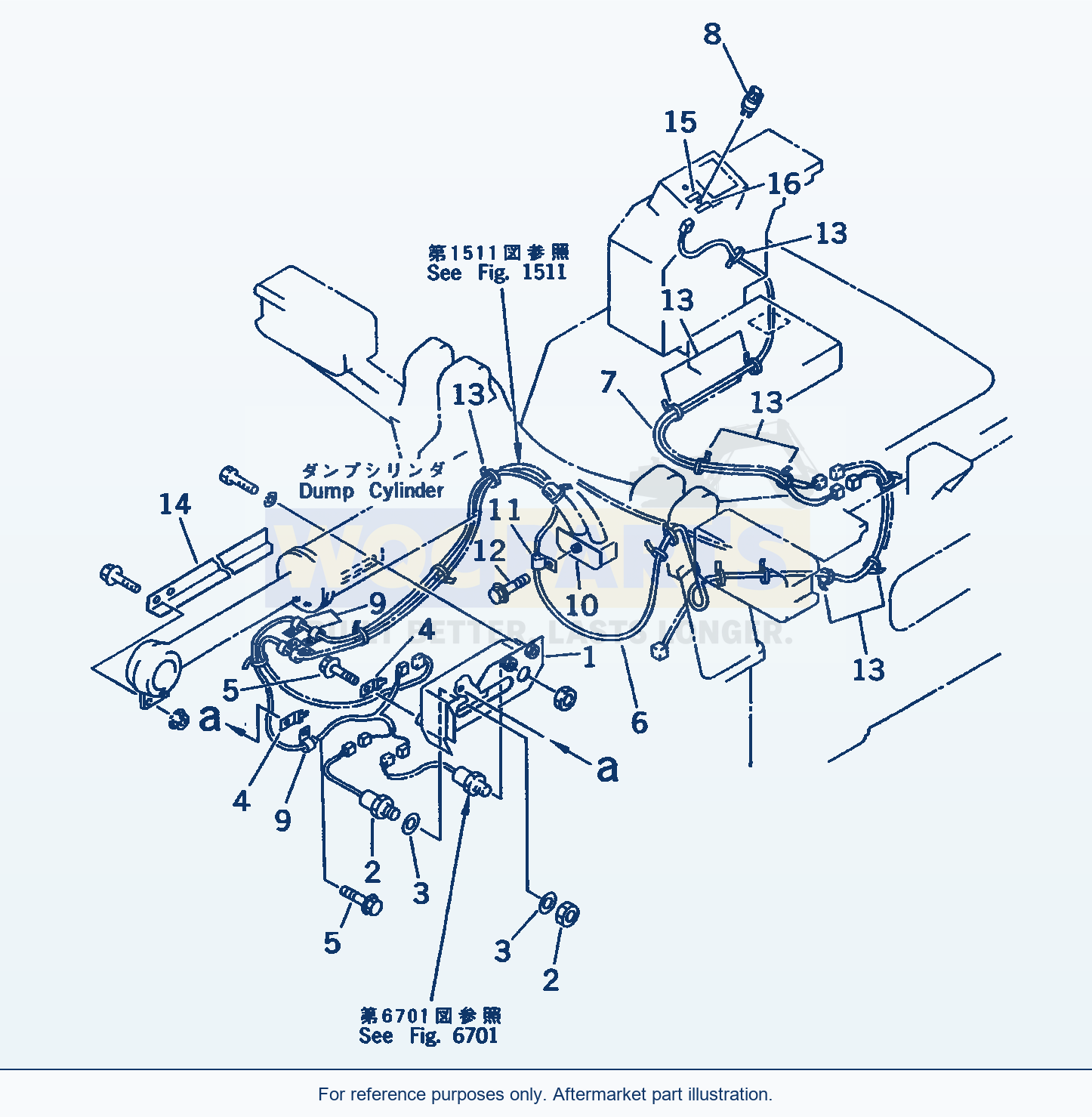 Komatsu WA200-3-XW Bucket Positioner Double Switch(#60001-) parts diagram