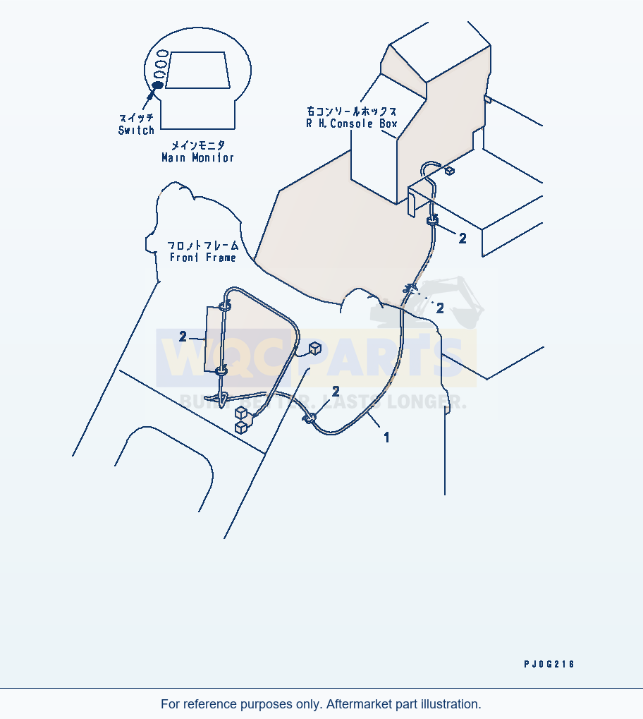 Komatsu WA200-3 Electrical System (E.C.S.S. Line)(#64129-) parts diagram