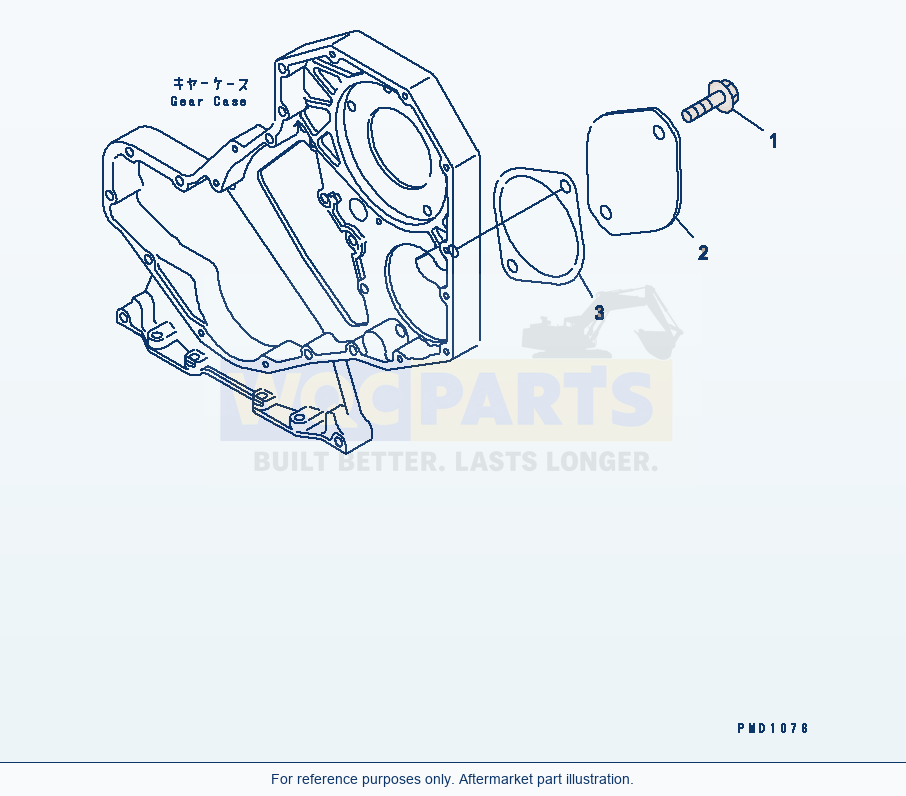 Komatsu WA200-3 Front Gear Train Cover(#26200929-26264836) parts diagram