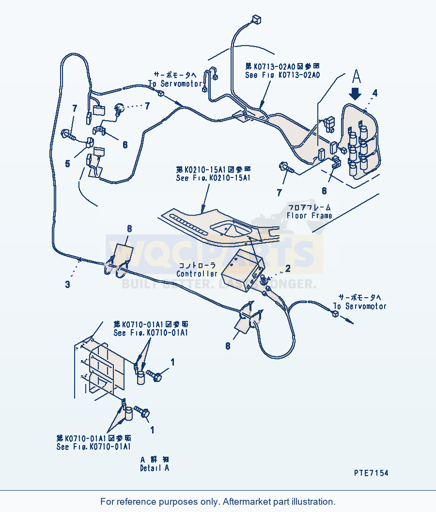 Komatsu WA200-3 Heater (Electrical System) parts diagram