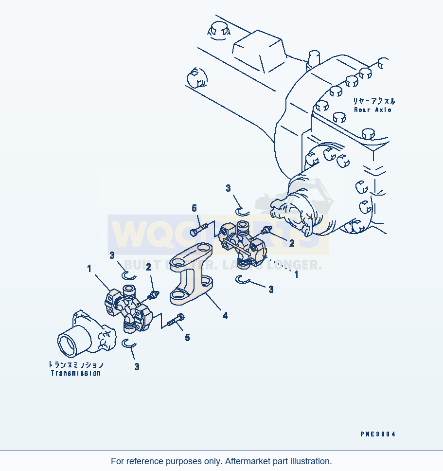 Komatsu WA200-3 Drive Shaft (Rear) parts diagram