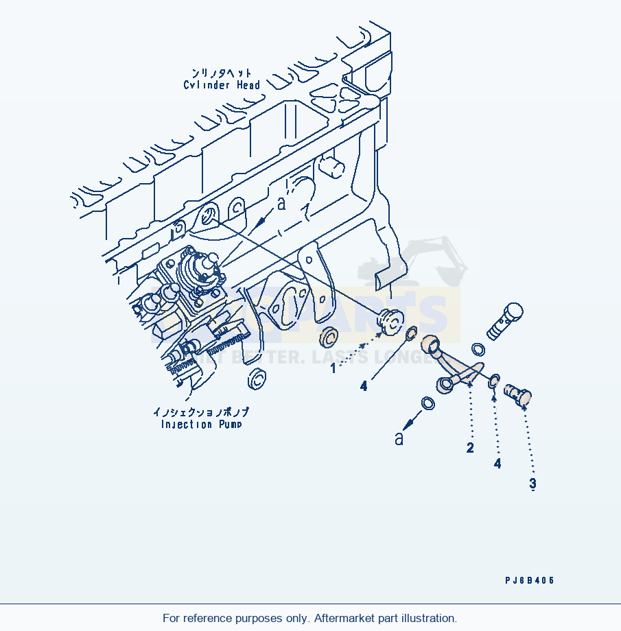 Komatsu WA200-5-SN Boost Tube parts diagram