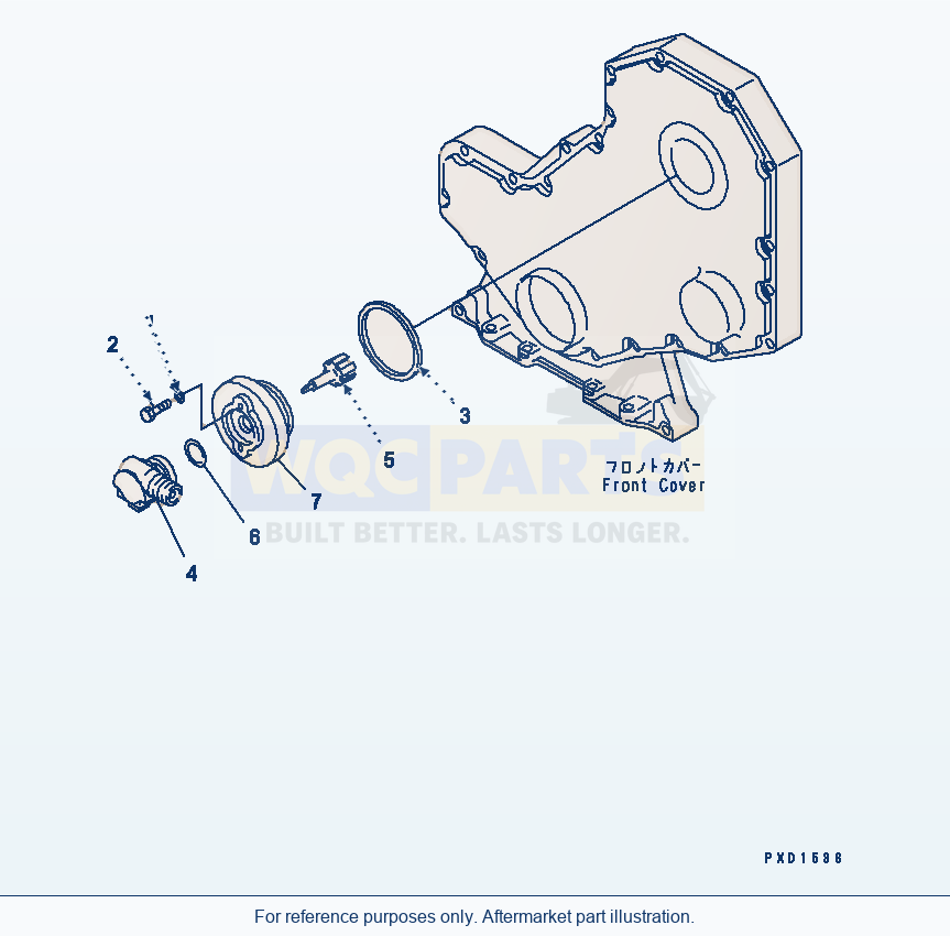 Komatsu WA200-5-SN Tachometer Adapter(#26314444-) parts diagram