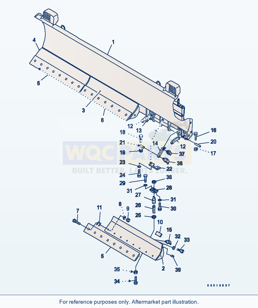 Komatsu WA200-5-SN Blade (S.P.A.P.) (With Shock Cancel) parts diagram