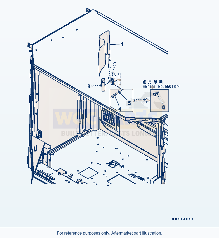 Komatsu WA200-5-SS Spare Parts (Snow Removing Spec.) parts diagram