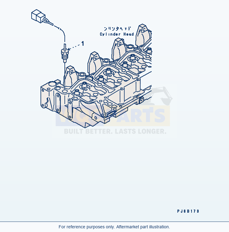 Komatsu WA200-5-SS Water Temperature Sensor(#26302312-) parts diagram